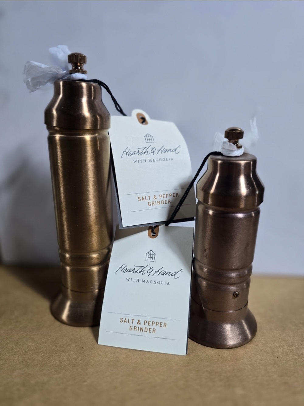 Hearth & Hand Magnolia
Copper Salt & Pepper Grinder Set